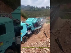 Wheeled mobile crushing station2
